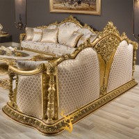 Diana Gold Classic Sofa Set